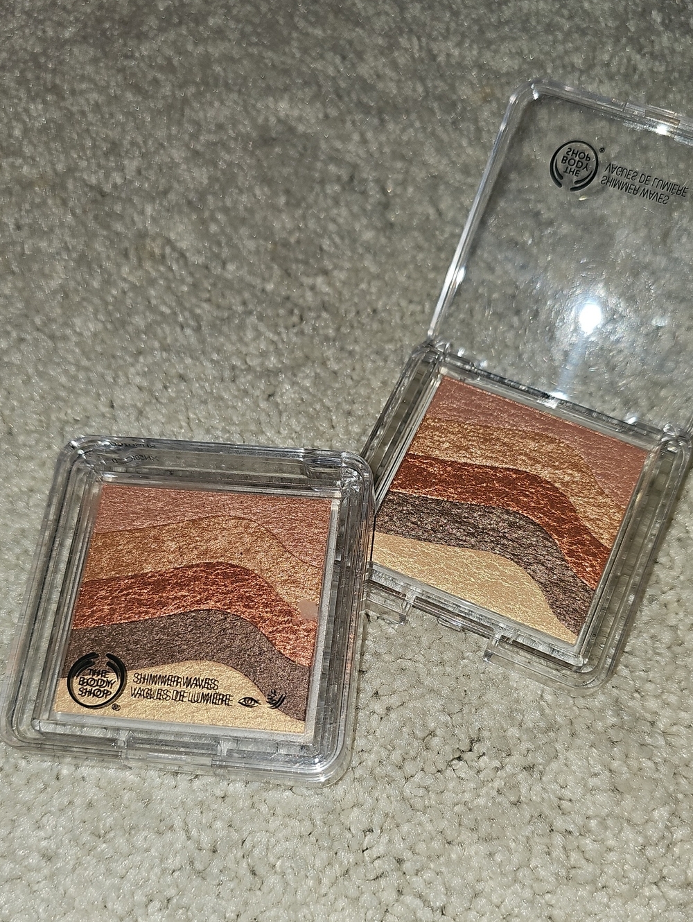 Shimmer Wave Bronze & Rose Highlighter Palette - Multi-Shade Radiance